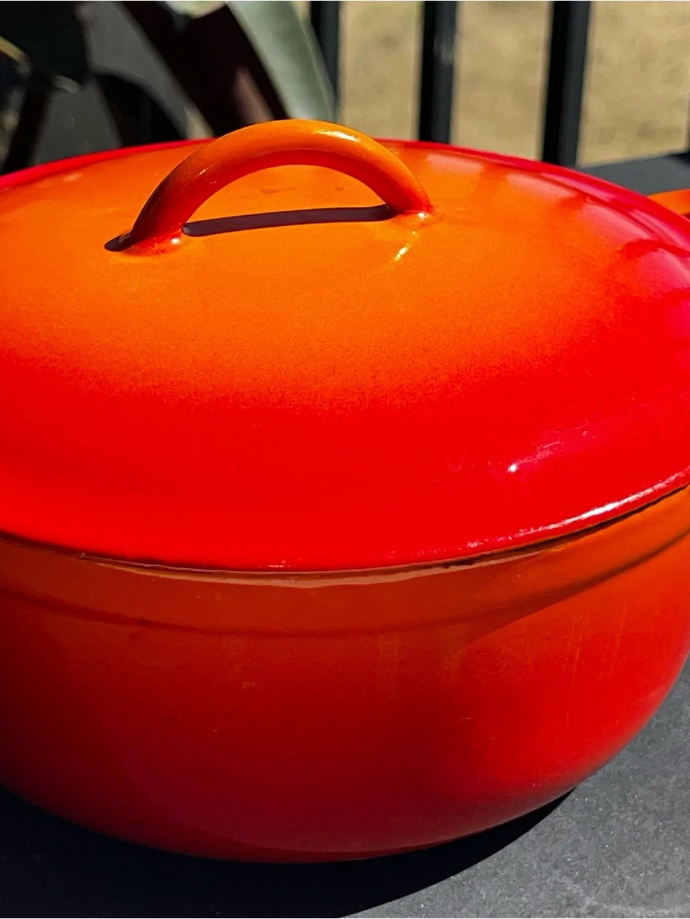 Descoware Belgium Vintage Flame Orange Enamel 8 